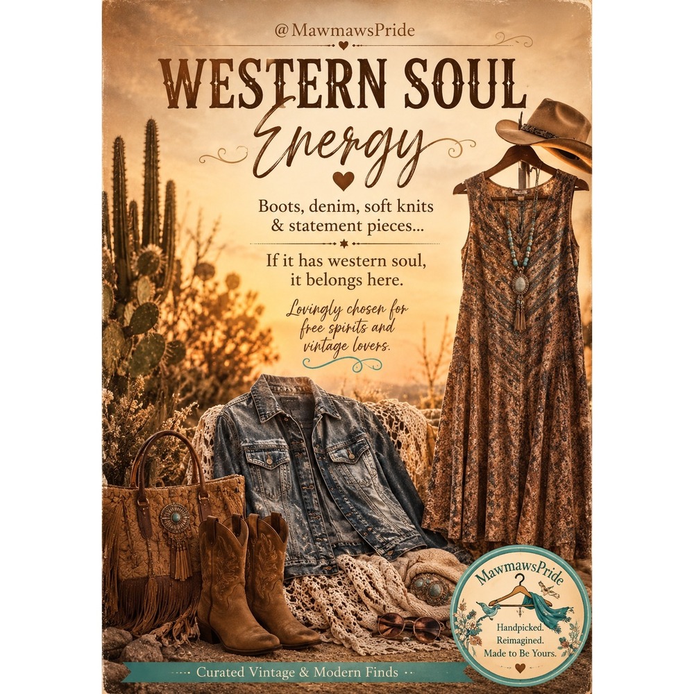 Western Soul Rebel Boho Cowgirl Desert Ranchcore Vintage Inspired Style